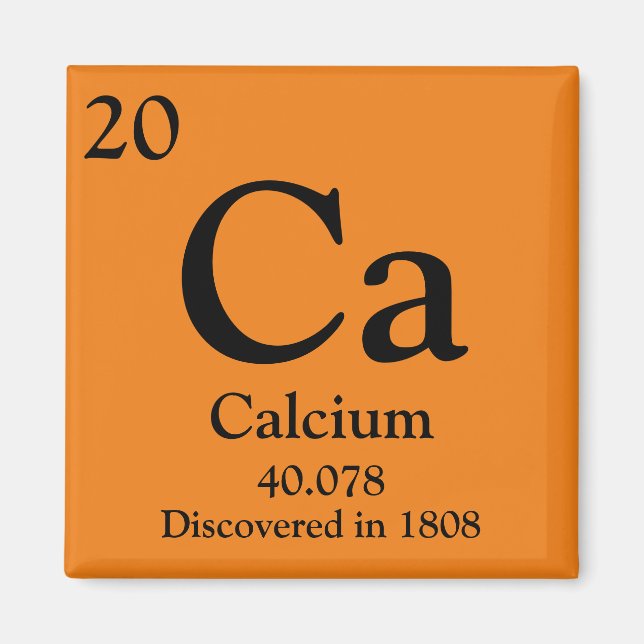 Calcium Periodic Table Magnet (Front)