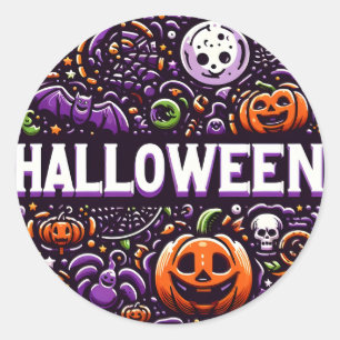 Calcomanía Halloween   Classic Round Sticker
