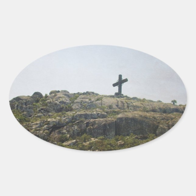 Calcomania Oval Sticker (Front)