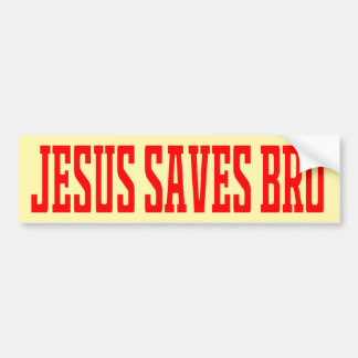Calcomanía Para Auto Jesus saves brother Jesus Chr Bumper Sticker