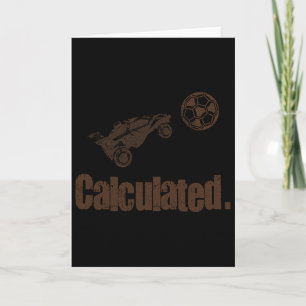 Calculated Vintage Retro Rocket Soccer Rc Car Card