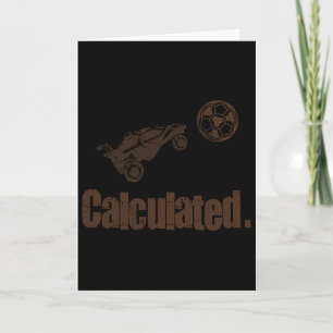 Calculated Vintage Retro Rocket Soccer Rc Car Card