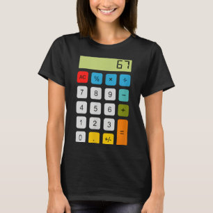 Calculator 67 Six Seven Funny Math Meme  T-Shirt