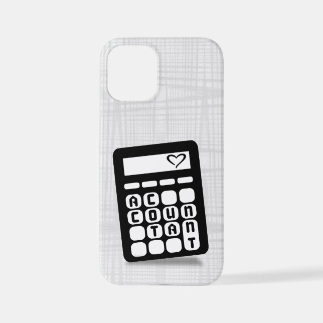 Calculator Accountant Heart iPhone Case (Back)