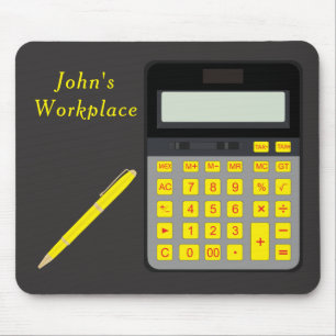 Calculator and Pen Mouse Pad