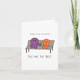 calculator best friend card