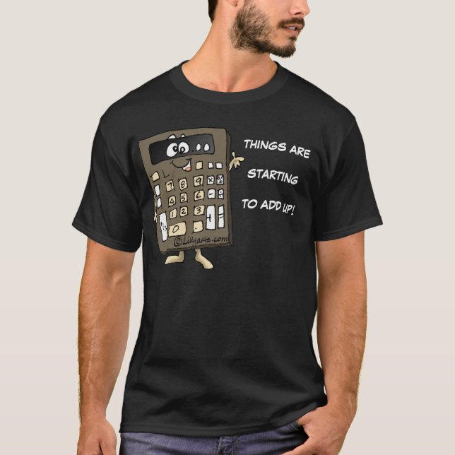 Calculator Cartoon T-shirt Apparel (Front)