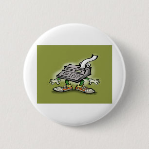 Calculator Dude 6 Cm Round Badge