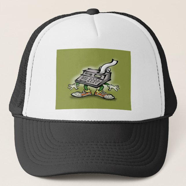 Calculator Dude Trucker Hat (Front)