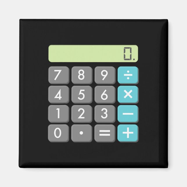 Calculator Halloween Costume  Math Geek Cool Scary Magnet (Front)