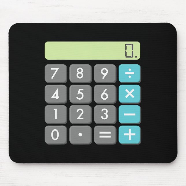Calculator Halloween Costume  Math Geek Cool Scary Mouse Pad (Front)