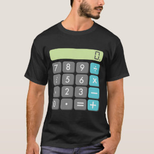 Calculator Halloween Costume Math Geek Cool Scary T-Shirt