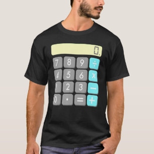 Calculator Halloween Costume Math Geek Scary Cool T-Shirt