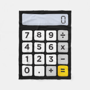 Calculator Halloween Costume Pretend A Calculator Fleece Blanket