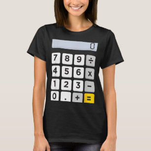 Calculator Halloween Costume Pretend A Calculator T-Shirt