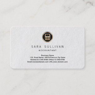 Calculator Icon Accountant Premium BusinessCard Business Card