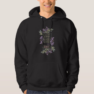 Calculator Joke Floral Hoodie