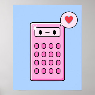 Calculator Love Poster