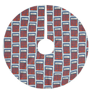 Calculator Math Class Teacher Education School Brushed Polyester Tree Skirt