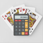 Calculator Personalised Name Playing Cards<br><div class="desc">Math Calculator Personalised Name</div>