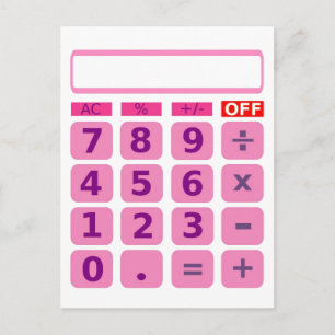 Calculator Postcard