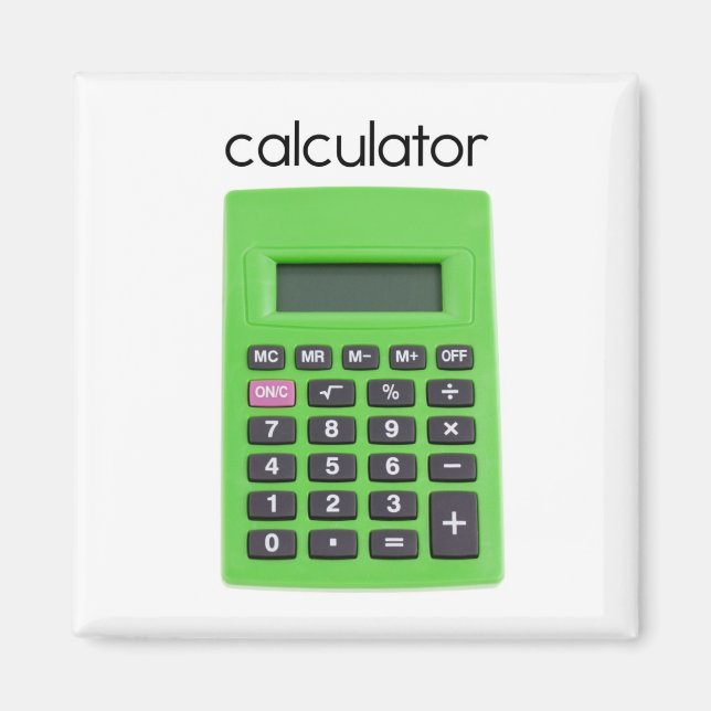 Calculator Refrigerator Magnet (Front)