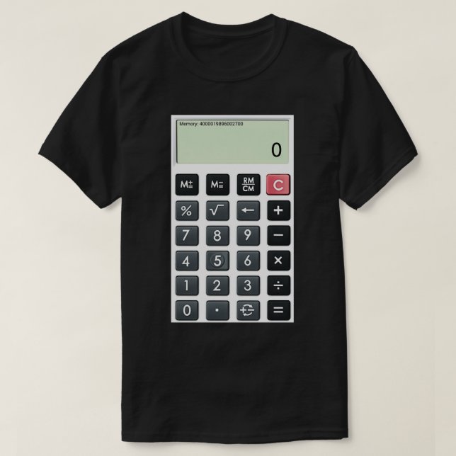Calculator T-Shirt (Design Front)