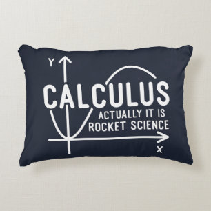 Calculus Actually Its Rocket Science Funny Math Decorative Cushion