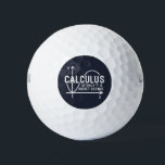 Calculus Actually Its Rocket Science Funny Math Golf Balls<br><div class="desc">Funny Math science school nerd design for any math genius or geek with a good sense of humour. The funny saying is "Calculus - Actually It Is Rocket Science" with a x to y-axis graph</div>