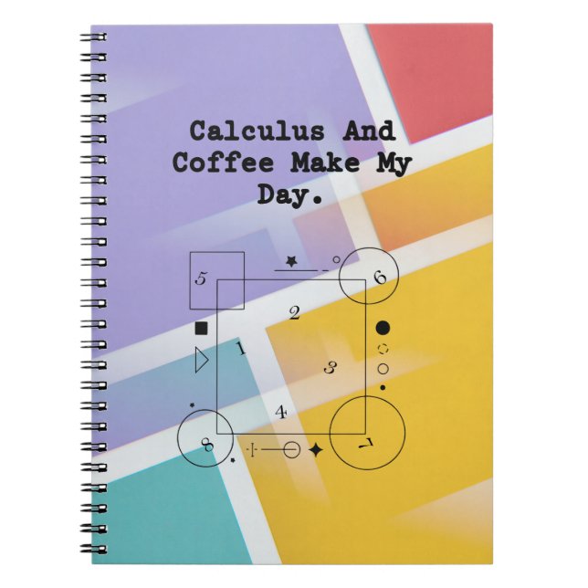 Calculus & Coffee Lover| Math Teacher Daily Ritual Notebook (Front)