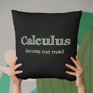 Calculus Derives Me Mad Math Humour Cushion