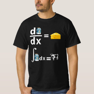 Calculus of Cheese   Funny Science Math T-Shirt