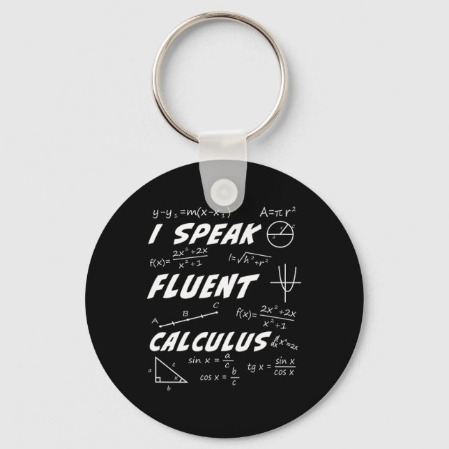 Calculus Pi Day Algebra Geometry Trigonometry Stud Key Ring (Front)