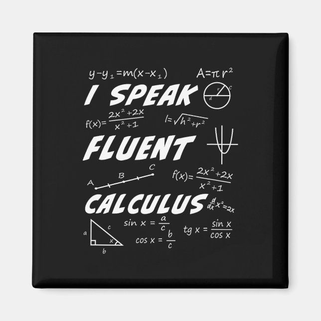 Calculus Pi Day Algebra Geometry Trigonometry Stud Magnet (Front)