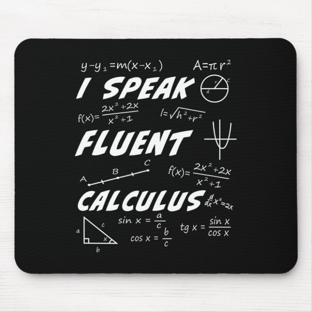 Calculus Pi Day Algebra Geometry Trigonometry Stud Mouse Pad (Front)