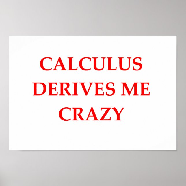 calculus poster (Front)