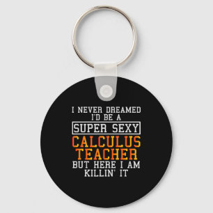 Calculus Teacher Funny Math Professor  Key Ring