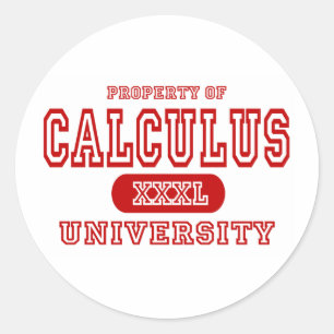 Calculus University Classic Round Sticker