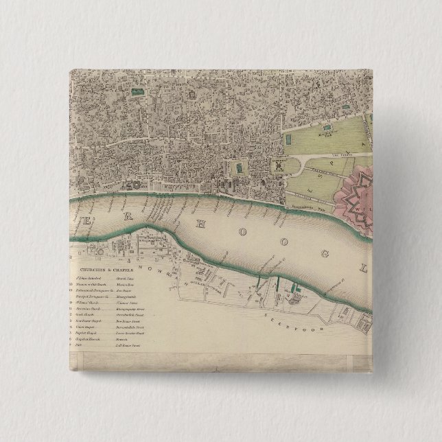 Calcutta 15 Cm Square Badge (Front)