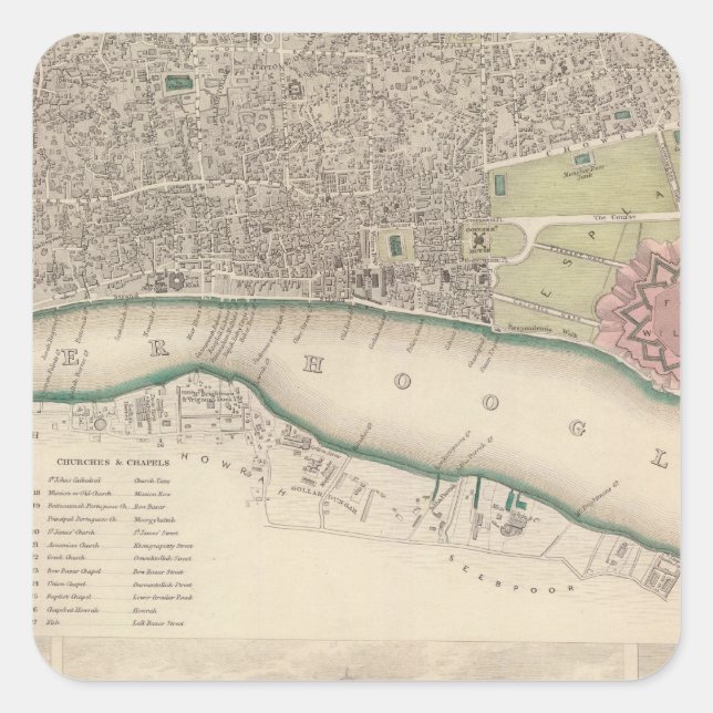 Calcutta Square Sticker (Front)