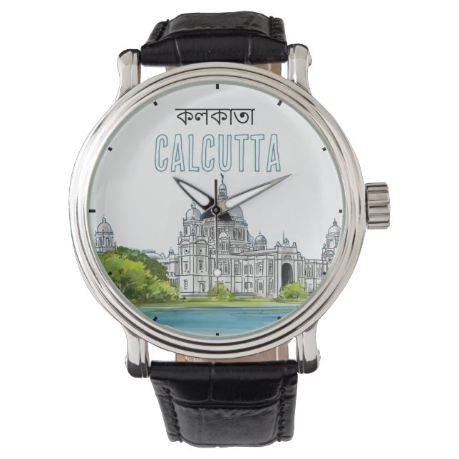 Calcutta "Victoria Memorial" Kolkata Bengali Watch (Front)