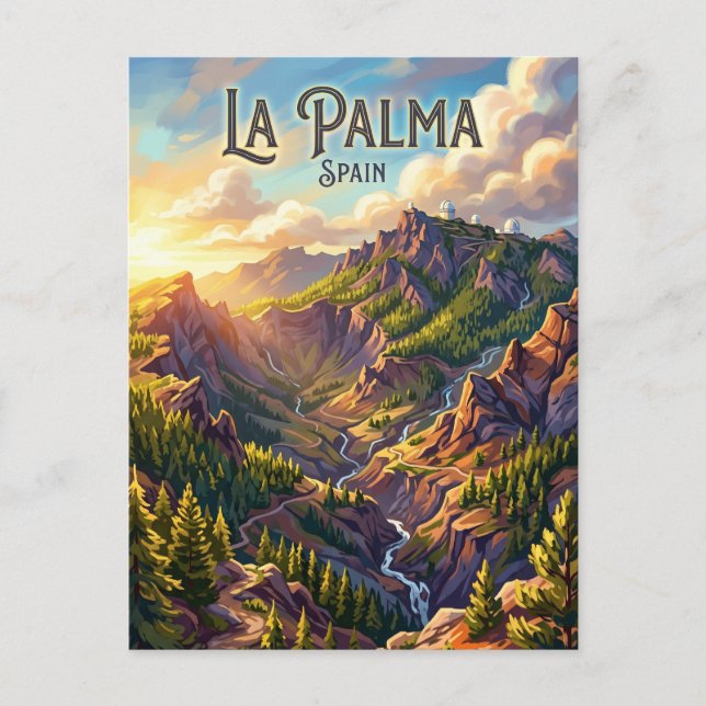 Caldera de Taburiente National Park Spain Postcard (Front)