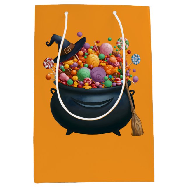 Caldron Of Giggle & Gummies Medium Gift Bag (Front)