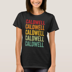 Caldwell County Kentucky Rainbow Text Design T-Shirt