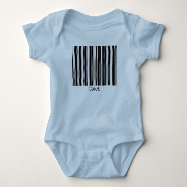 Caleb Personalised Functional Barcode Tee (Front)