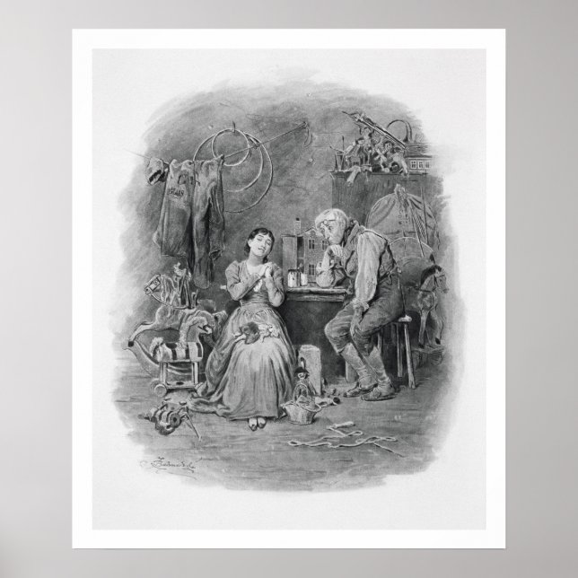 Caleb Plummer and his blind daughter, from 'Charle Poster (Front)