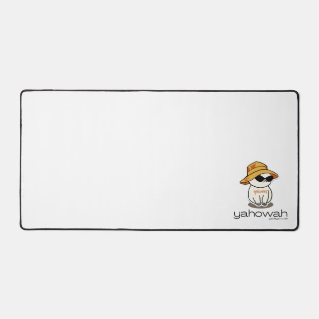 Caleb Yahwoof Desk Mat (Front)