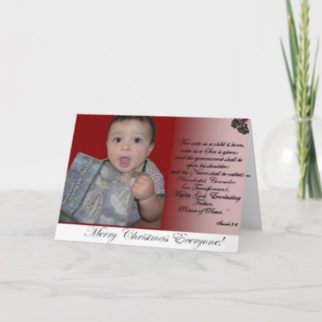 CalebCHRISTMAS Holiday Card (Front)