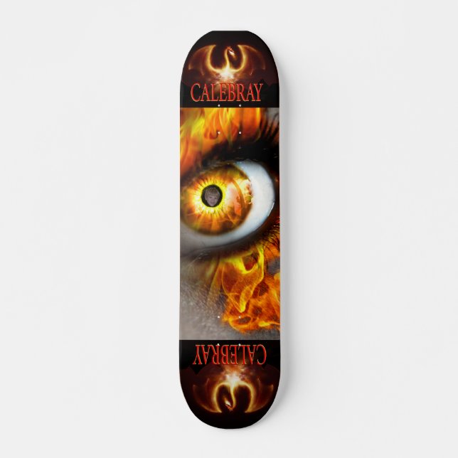 CALEBRAY FIRE EYE SKATEBOARD (Front)