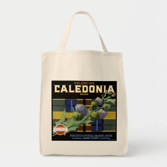 Caledonia Orange Label Tote Bag (Front)